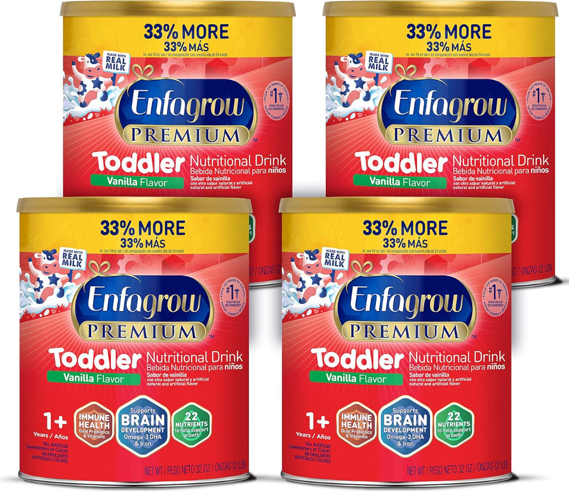 Enfagrow Toddler Nutritional Drink Powder 32 oz (Pack of 4)