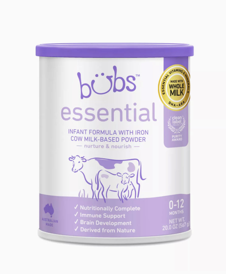 Aussie Bubs Supreme A2 Infant Formula, 0-6 months Stage 1 (Pack of 4)