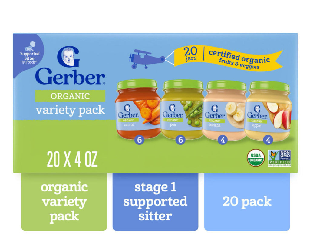 Gerber 1st Foods Organic Baby Food, Fruit & Veggie Value Pack