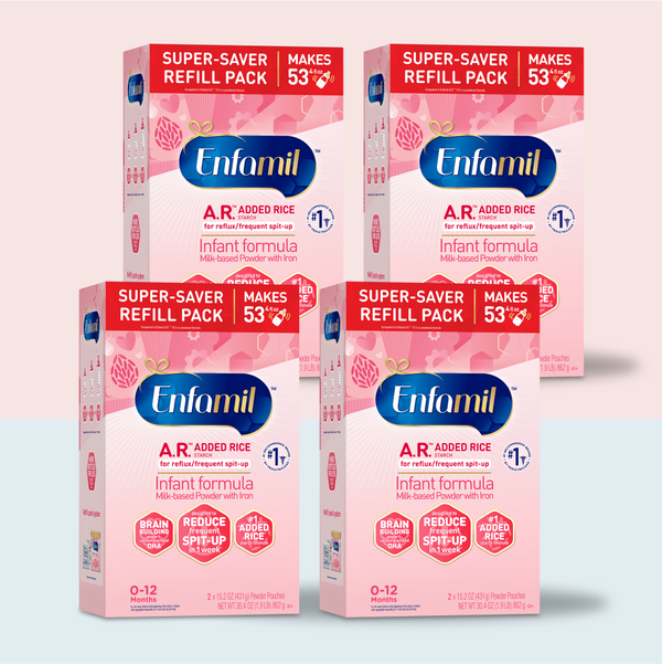 Enfamil A.R. Infant Formula with Iron, 30.4 Oz Powder Refill Box (Pack of 4)