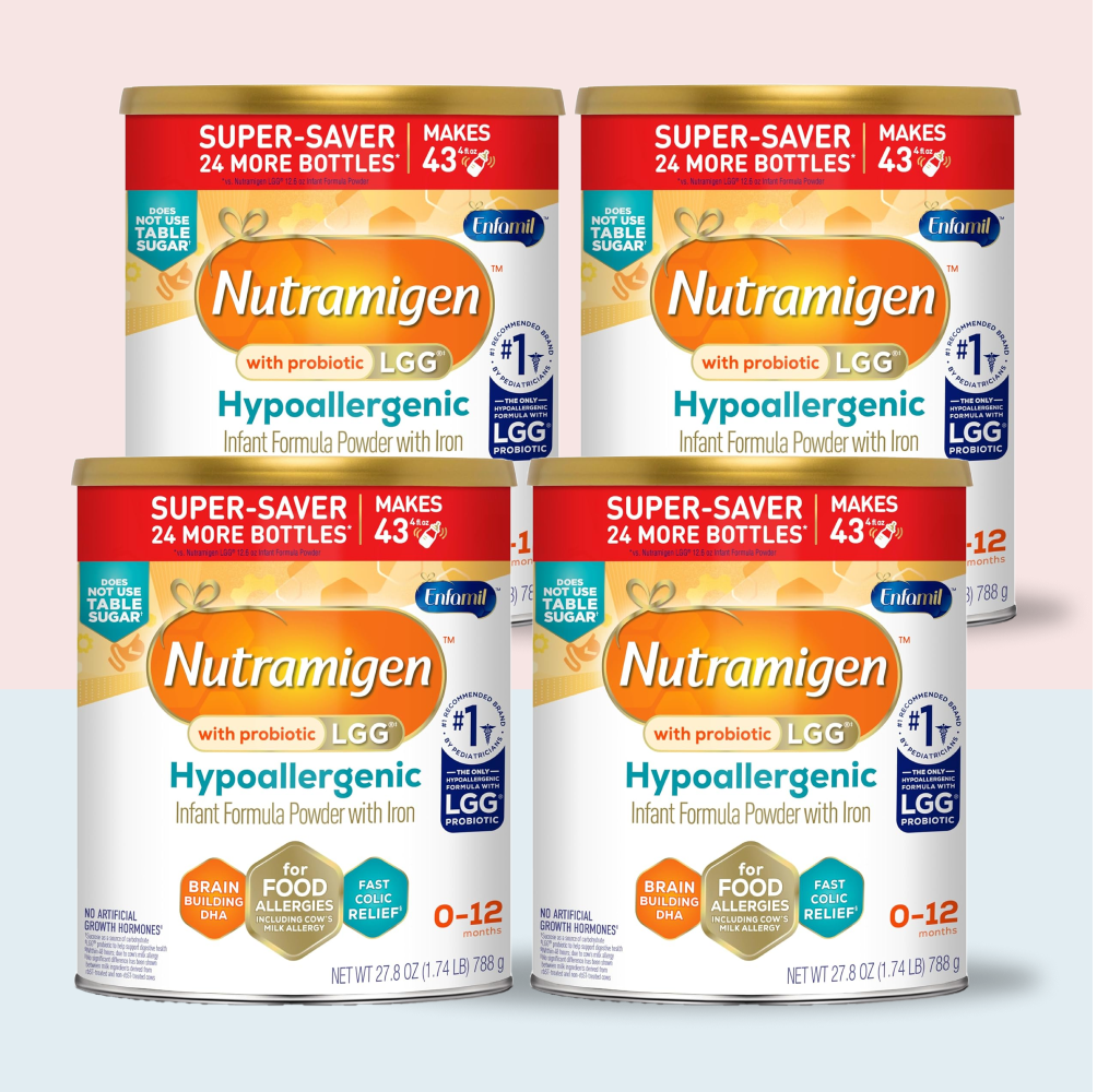Enfamil Nutramigen Hypoallergenic Formula (4-27.8 OZ) Case of 4