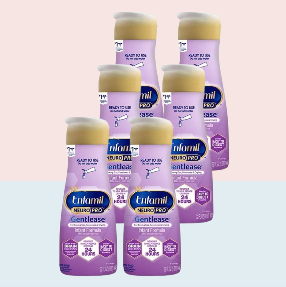 Enfamil NeuroPro Gentlease Non-GMO Ready to Use Liquid Infant Formula - 32 fl oz (Pack of 6)