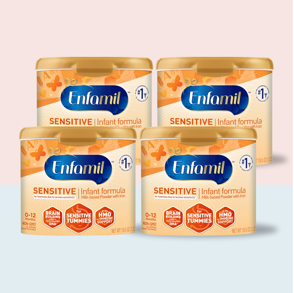 Enfamil Sensitive Infant Formula NON-GMO 19.5 Oz (Case of 4)