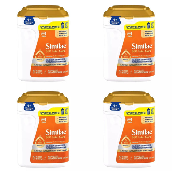 Similac 360 Total Care Sensitive Non-GMO 40 oz (Pack of 4)