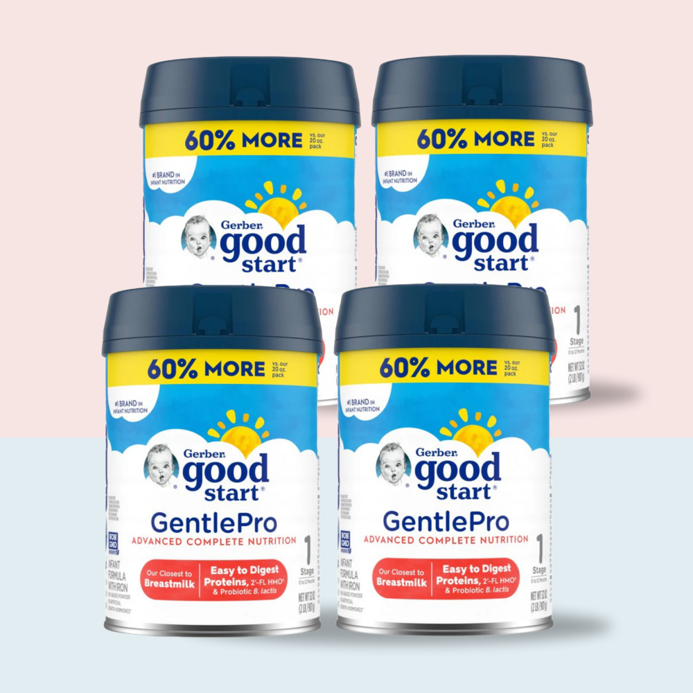 Gerber Good Start GentlePro, Baby Formula Stage 1, (4-32 Oz) Case of 4