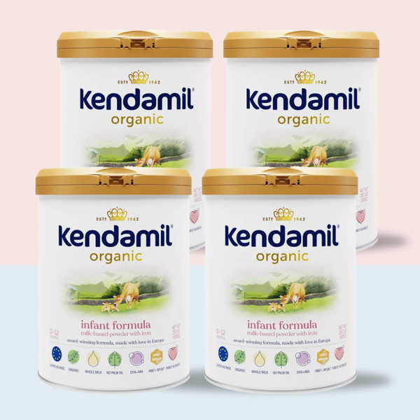 Kendamil Organic Whole Milk Infant Formula Powder, with HMOs, 28.2oz (Case of 4)