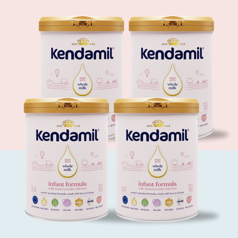 Kendamil Baby Formula Powder, European with DHA 28.2 Oz, (Case of 4)
