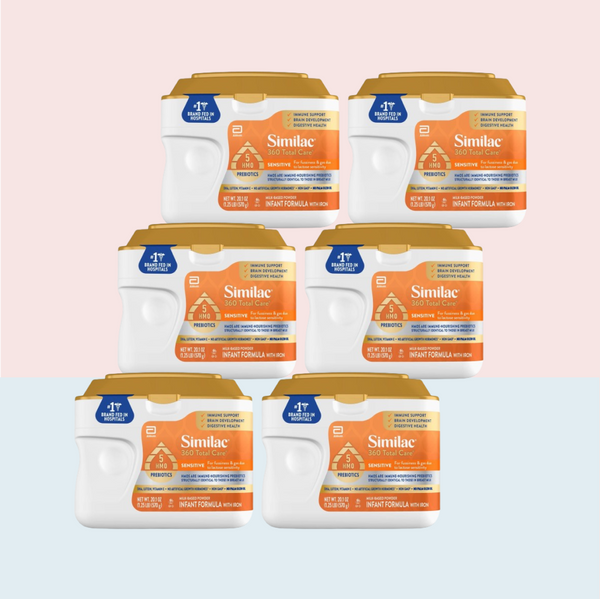 Similac 360 Total Care Sensitive Infant Formula non-GMO, 20.1 Oz (Case of 6)