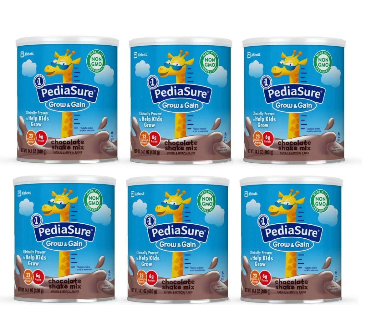 Pediasure Grow & Gain Vanilla Shake Powder (6-14.1 Oz) Case of 6