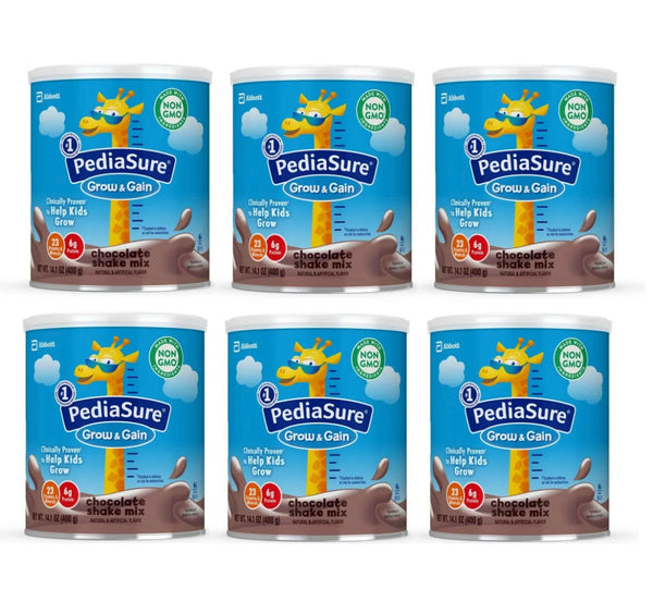 Pediasure Grow & Gain Vanilla Shake Powder (6-14.1 Oz) Case of 6