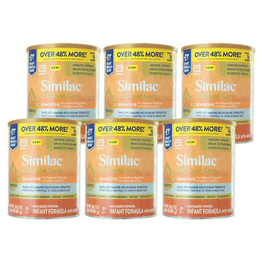 Similac 360 Total Care Sensitive Infant Formula Powder, 30.2-oz (Pack of 6)