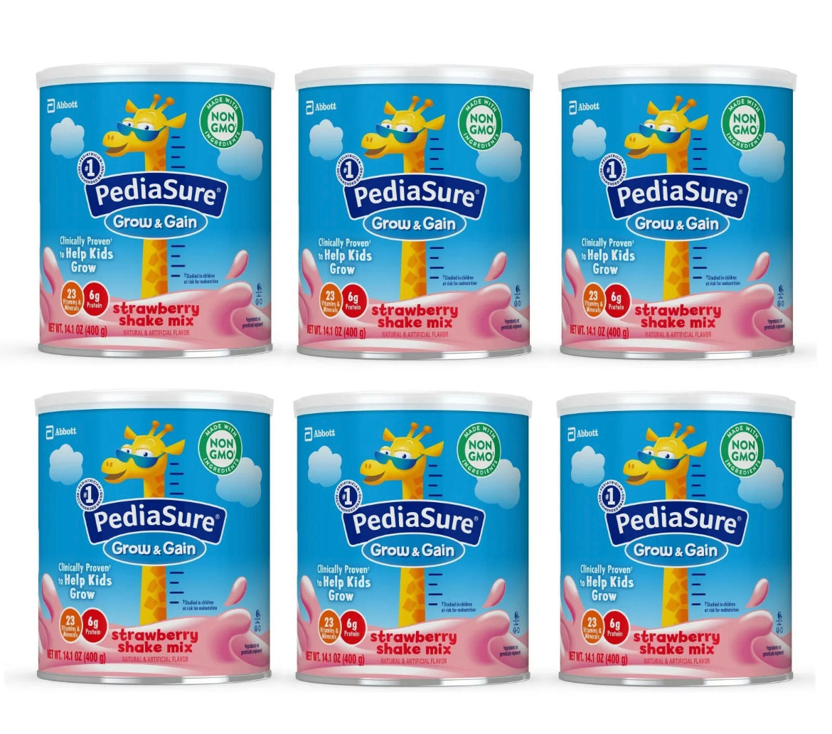 Pediasure Grow & Gain Vanilla Shake Powder (6-14.1 Oz) Case of 6