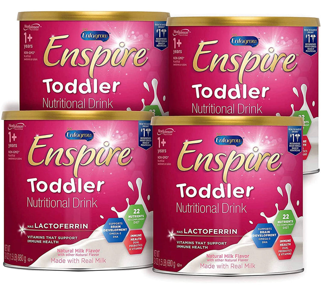 Enfamil Enspire Toddler Nutritional Drink, Natural Milk (4-24 oz) Case